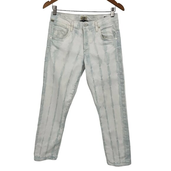 Citizens of Humanity Size 25 Emerson Jeans Slim Boyfriend Light Wash Tie Dye - Picture 1 of 10